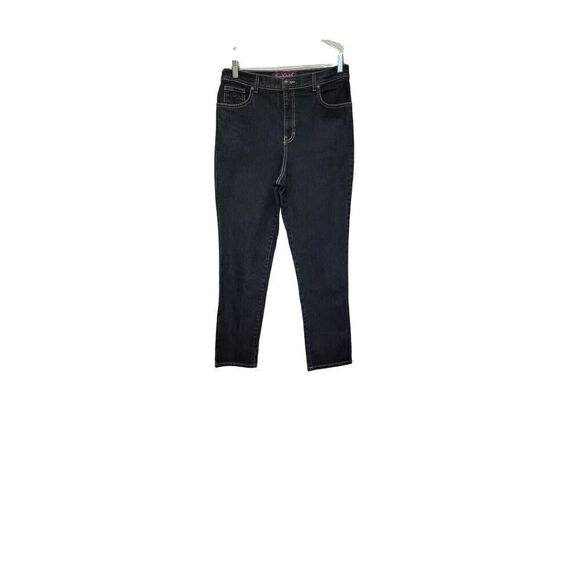 Gloria Vanderbilt Women's Straight Blue Denim Jeans Size 12 - Picture 1 of 5